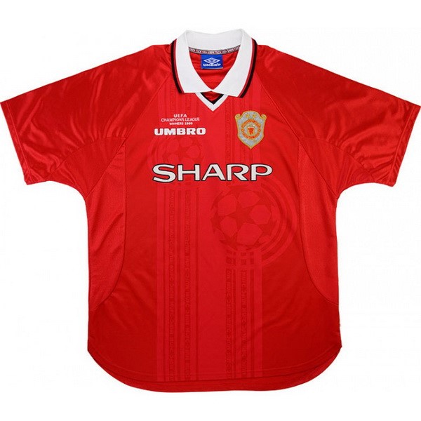 Camiseta Manchester United Replica Primera Ropa Retro 1999 2000 Rojo